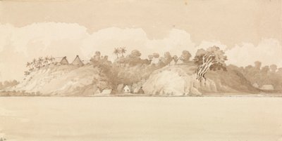 "Vewa, Feejeeöarna, oktober 1849 [Fiji] av Admiral Sir Edward Gennys Fanshawe