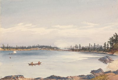 "Victoria Settlement, Vancouver Island, 13 augusti 1851 [Kanada] av Admiral Sir Edward Gennys Fanshawe