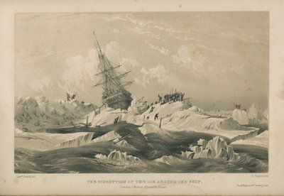 Störningen av isen runt fartyget av Admiral William Henry Smyth