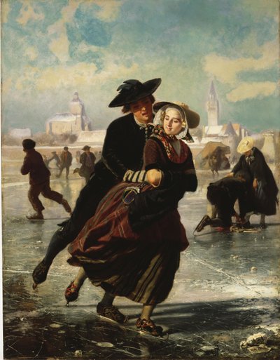 Älskar skridskoåkning av Adolf Alexander Dillens