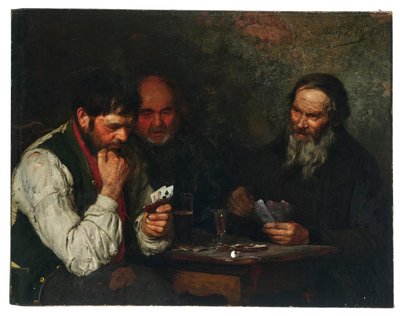 Adolph Böhm kortspelare av Adolf Bohm
