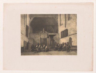 Kyrkans inredning med figurer av Adolf Carel Nunnink