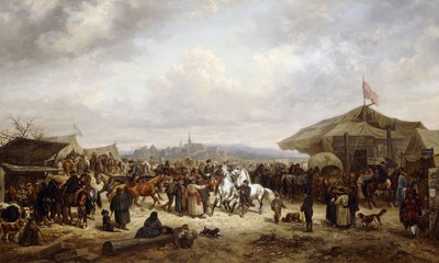 Hästmässan, 1863 av Adolf Friedrich