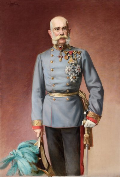 Porträtt av Franz Joseph I av Österrike av Adolf Pirsch