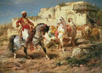 Arabiska ryttare av Adolf Schreyer