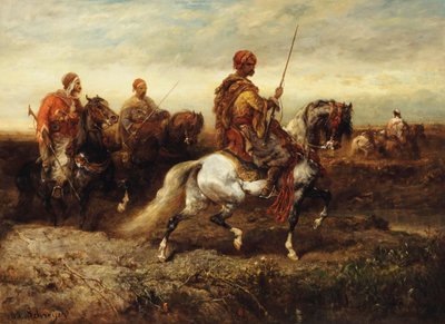 Arabiska ryttare, av Adolf Schreyer