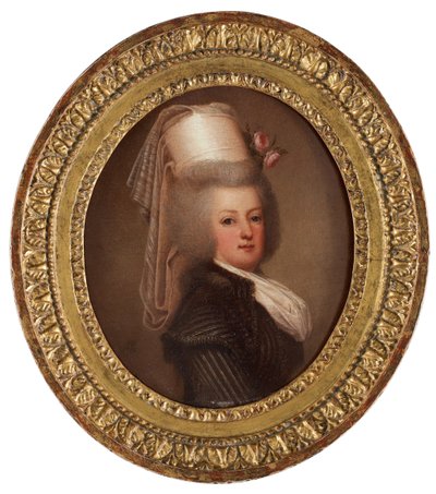 Porträtt av drottning Marie Antoinette av Frankrike 1755-1793, 1789 av Adolf Ulrich Wertmuller