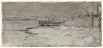 Cruisar isen på Maas i Rotterdam av Adolf le Comte