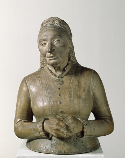 Porträtt av Marie Fielder (1819-1901), 1882 (terrakotta) av Adolf von Hildebrand