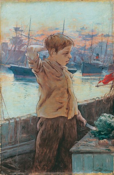 ""Le mousse"" (Skeppspojken) Peinture d