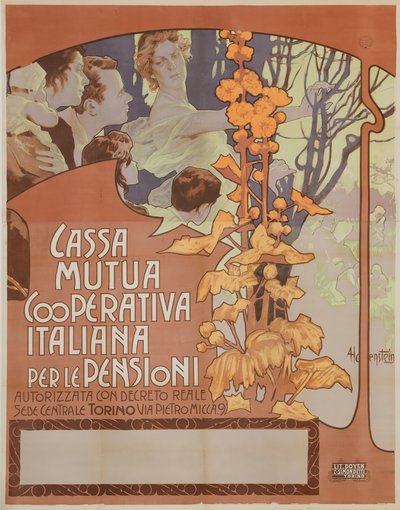 1898 års allmänna pensionskassa. av Adolfo Hohenstein