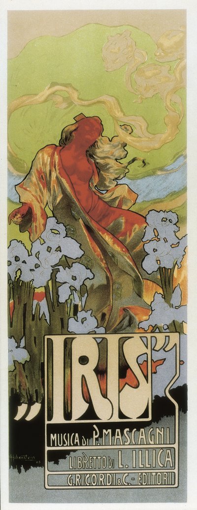 Opera "Iris av Pietro Mascagni av Adolfo Hohenstein