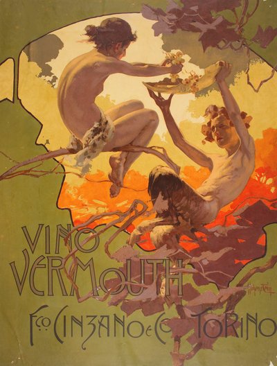 Vermouth Cinzano, 1901. av Adolfo Hohenstein