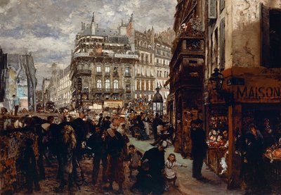 En veckodag i Paris av Adolph Menzel