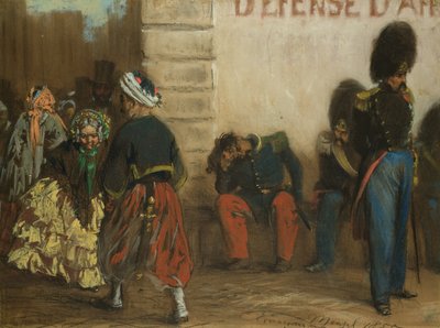 Minne av Paris, 1855 av Adolph Menzel
