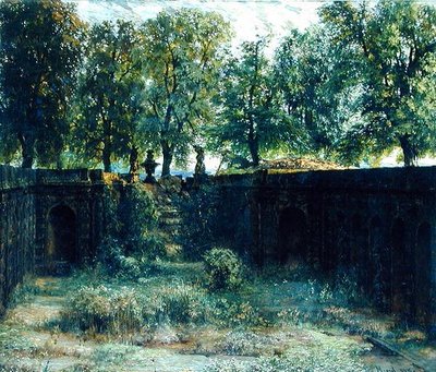 Nymphaeum i Zwinger i Dresden, 1850 av Adolph Menzel