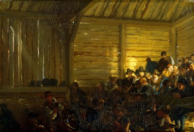 Bondteatern i Tyrolen, 1859 av Adolph Menzel