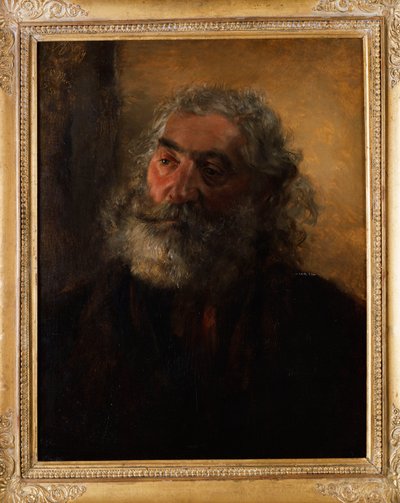 Porträtt av en skäggig man, 1855 av Adolph Menzel