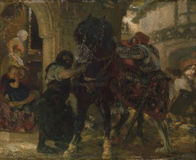 Riddaren i smedjan, 1865 av Adolph Menzel