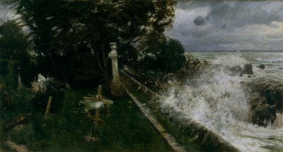 Kyrkogård vid havet av Adolf Hiremy Hirschl