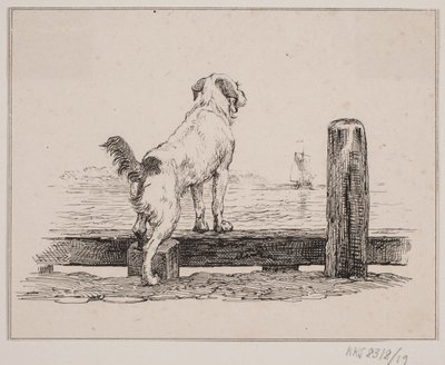 Hunden på stranden av Johan Adolph Kittendorff