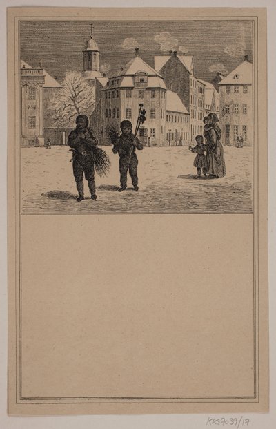 Sotaren. Nej. 16 i Chr. Winther och M. Rørbye, "25 bilder för små barn" av Johan Adolph Kittendorff