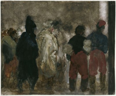 Ankomsten av franska krigsfångar till Berlin på natten av Adolph Menzel
