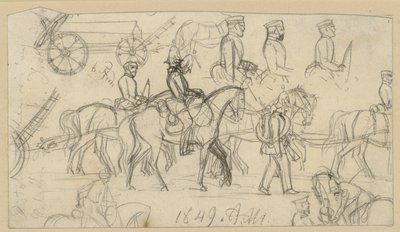 Studier i artilleri och kavalleri av Adolph Menzel