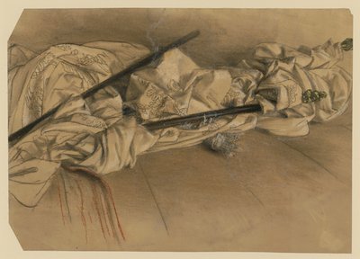 Upprullad baldakin med stödstänger av Adolph Menzel