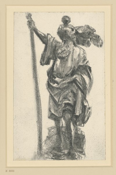 Christophorus, apostelmästaren från Freiberg, i Dresden av Adolph Menzel