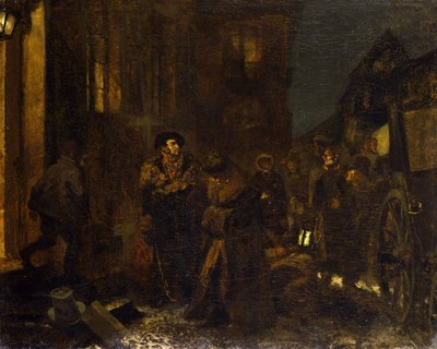 En paus under resan av Adolph Menzel