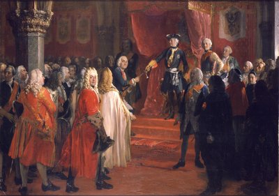 Hyllning av de schlesiska ståndena av Adolph Menzel