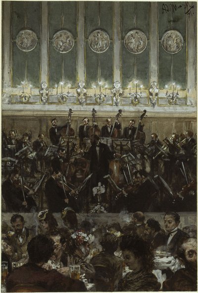 Konsert i Bilse av Adolph Menzel