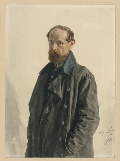 Major Leuthold, från Gardefusilierregementet av Adolph Menzel