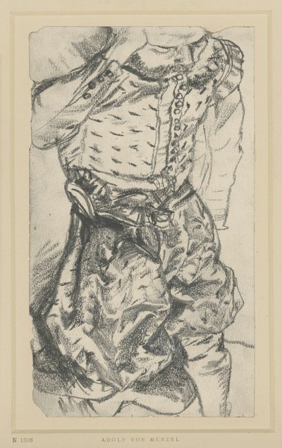 Modell i kurfursten Johann Georg I av Sachsens högtidsklädsel, Historiska museet, Dresden av Adolph Menzel