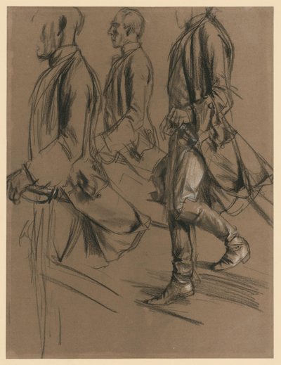 Officer ur Fredrik II:s följe. Modellstudie till ”Mötet mellan Fredrik II och Josef II i Neisse” av Adolph Menzel