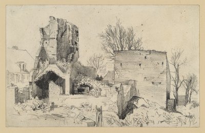 Ruinen av ett hus av Adolph Menzel