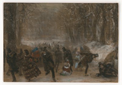 Skridskoåkare av Adolph Menzel