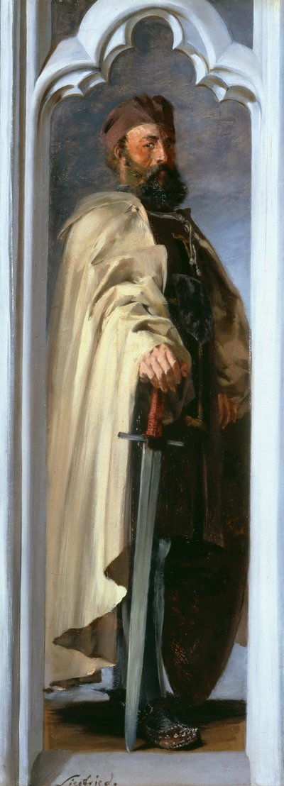 Siegfried von Feuchtwangen, de tyska riddarnas stormästare, 1846. av Adolph Menzel