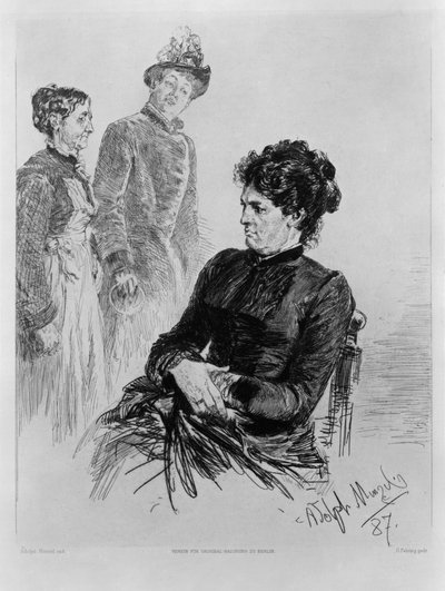 Tyst deltagande. För föreningen för originalradering i Berlin. Häfte 2 av Adolph Menzel