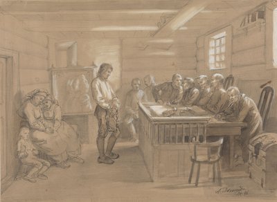 En rättsscen på landet av Adolph Tidemand
