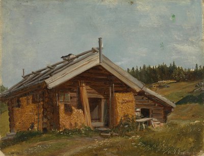 Bondgård vid Bolkesjø av Adolph Tidemand