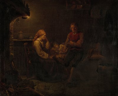 Det sjuka barnet av Adolph Tidemand