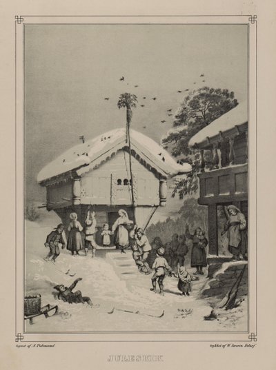 Illustration hämtad från boken Norge producerad i Drawings av Asbjørnsen, P.Chr. och utgiven av Chr. Tønsberg (nr, 1848) av Adolph Tidemand