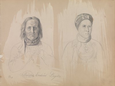 Pål Knutsen Enderud, Uvdal och Kvinna av Adolph Tidemand