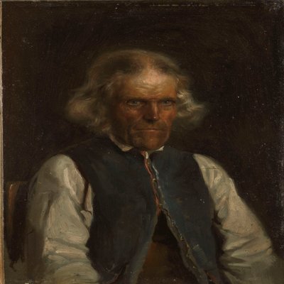Porträtt av en bonde från Voss av Adolph Tidemand