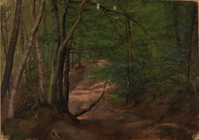 Väg i skogen av Adolph Tidemand