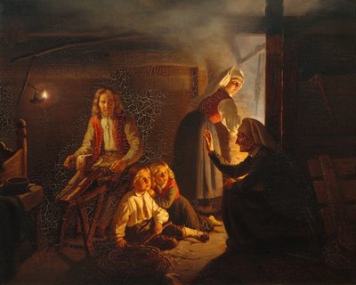 Historieberättaren (målning) av Adolph Tidemand