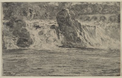 Fallen av Rhen vid Schaffhausen av Adolph Menzel