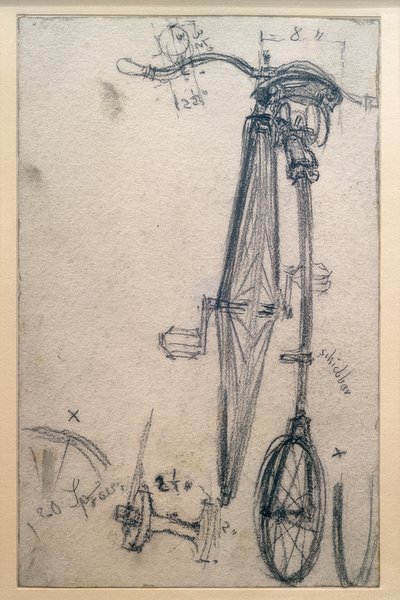 Hög cykel, bakifrån av Adolph Menzel